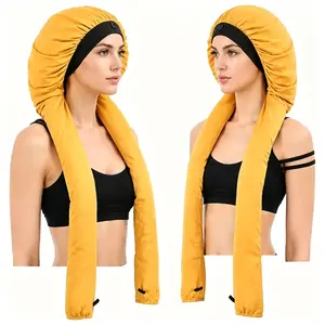 Humwam Hair Protection Bonnet – 2-in-1 Elastic Night Cap for Braids & Long Hair Care, Anti-Frizz, Airy, Durable
