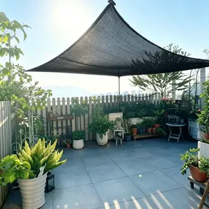 UV protection all-weather sunshade net, 10×13 feet, breathable black fabric, thickened edges to prevent tearing, suitable for sun protection barriers in courtyards, farms and greenhouses.