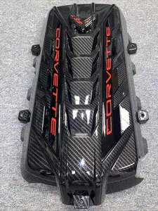 C8 CORVETTE LT2 ENGINE COVER - Hydro Dipped Carbon Fiber - 2020-2026
