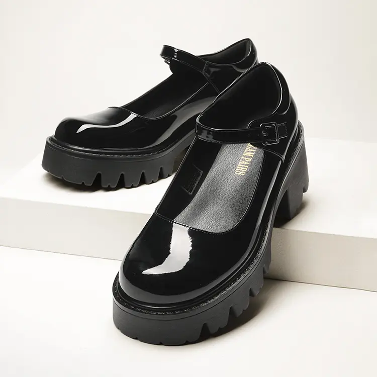 Dream Pairs Women's Mary Janes Shoes Platform Dress Low Heel Chunky Pumps Round Toe Ankle Strap Pumps Shoes  '90s retro Oxfords Girl's Footwear Cute School,summerwins