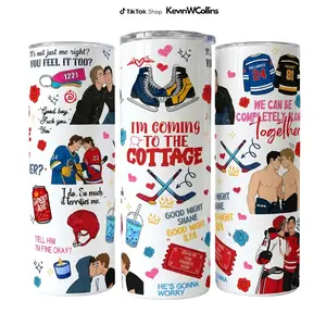 Heated Rivalry Romance Tumbler, Hollanov Couple Stainless Steel Tumbler, Hudson Williams Connor Storrie Cup, Movie Book Fans Gift
