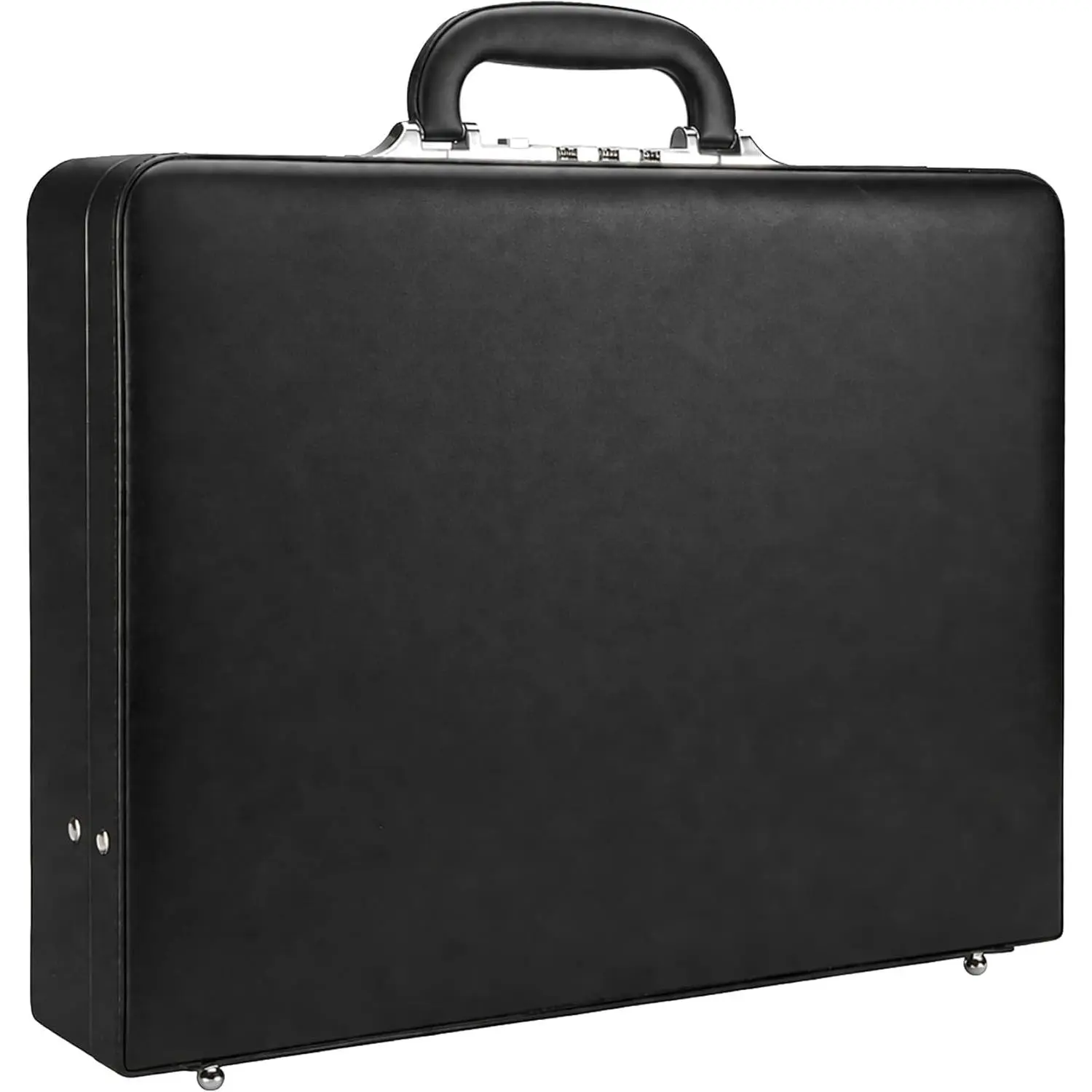 Briefcases for Men, Professional Leather Briefcase with Lock, Hard Shell Business Brief Case, Attache Case for 15.6" Laptop, Mens Hard Briefcase for Work Office Travel