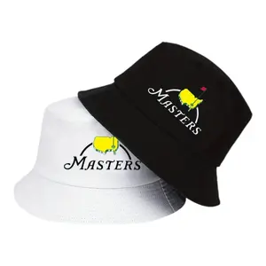 Vintage Golf Bucket Hat - Masters - Black & White - OSFM