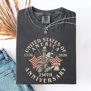 United States of America, Eagle, 250th Anniversary, 1776, Patriotic, USA Comfort Colors T-Shirt, Women's Comfort Colors Tee
