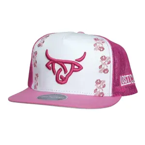 Lost Calf Unisex Sadrach Pink Mesh Back Snapback Hat