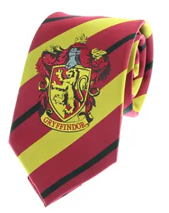 Premium Harry Potter Tie Striped House Crest Necktie Neckwear
