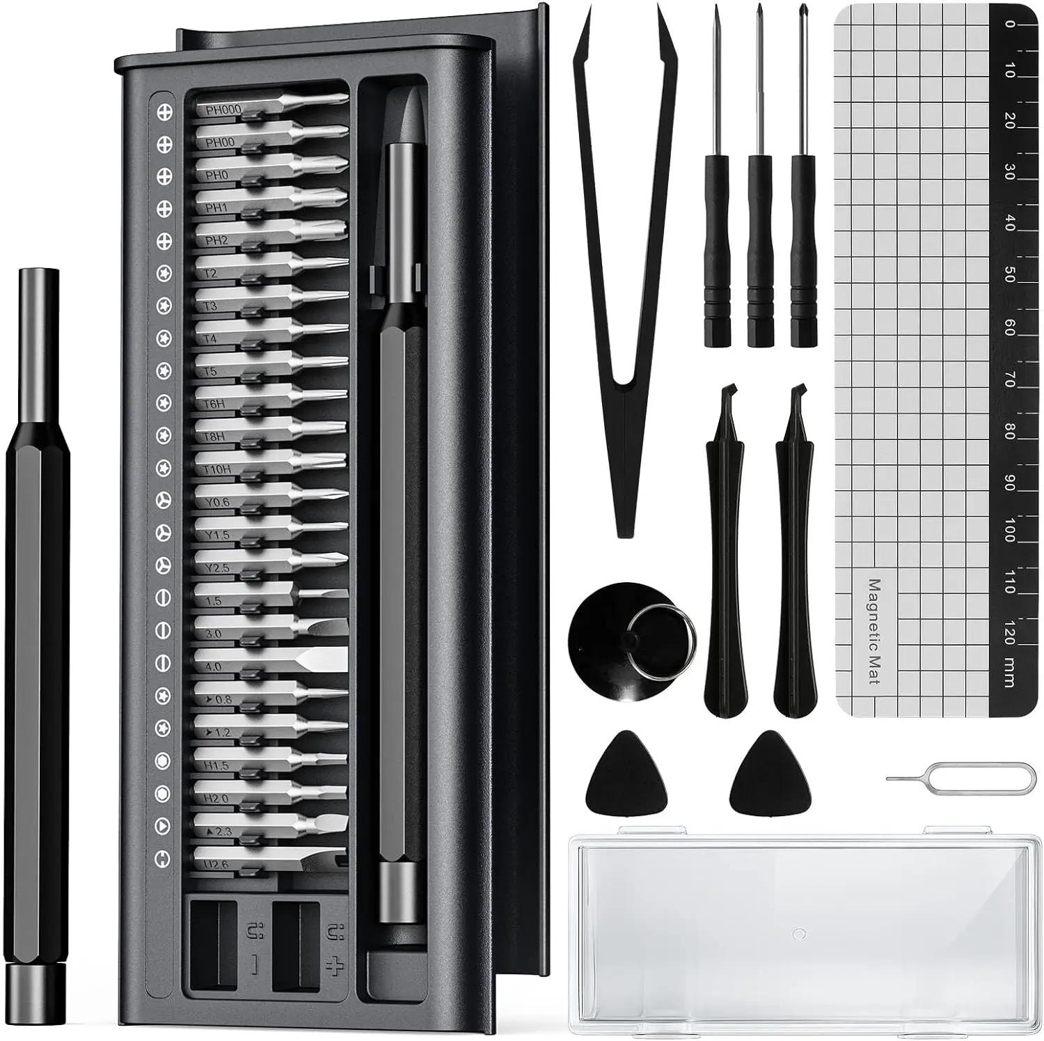 38-in-1 Precision Screwdriver Set, Mini Professional Tiny Repair Tool Kit for Phone, Computer, Watch, Laptop, PS5, Xbox,Switch,Macbook, Ring Doorbell, Eyeglass, Electronic, Gifts Gadgets for Men