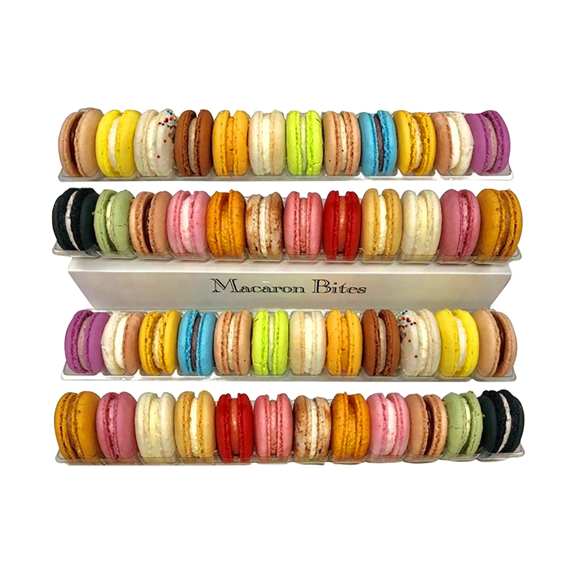 Macaron Bites Blueberry Gift Box - 12 Count French Macarons with Creamy Exotic Fillings for Special Occasions