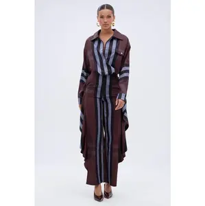 LUXURY LIFE PLAID PALAZZO PANT LUXURY LIFE PLAID PALAZZO PANT