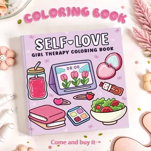Self-Love Coloring Book for Adults & Teens, Healing Self-Care Designs, Relaxing Creative Time, Perfect Gift for Girls, Holiday Present