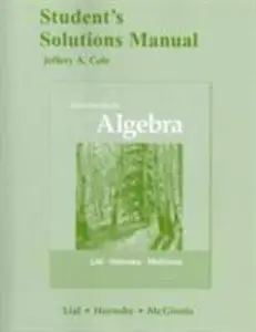 USED-Student's Solutions Manual for Intermediate Algebra by Margaret L. Lial (Paperback)
