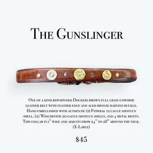 “The Gunslinger” Custom Dog Collar