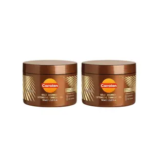 Carroten Gold Shimmer Tanning Gel | Browning Tan Accelerator | Non-Greasy, Water-Resistant with Carrot & Coconut Oil | Vitamin A & E For Moisture & Hydration | 5 Fl Oz (Pack of 2)