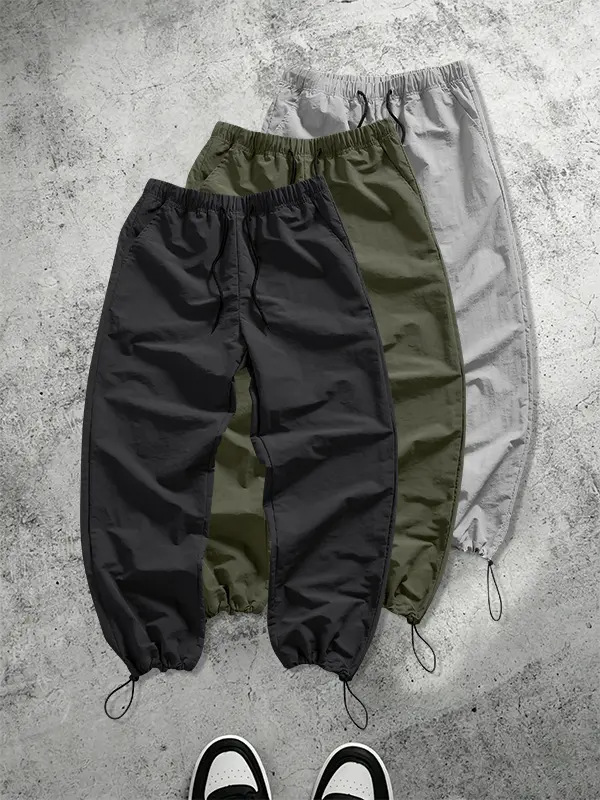3-pack men’s summer casual athletic sweatpants—loose, comfortable bottoms for everyday wear; easily handle daily running, gym workouts, and short outdoor trips.