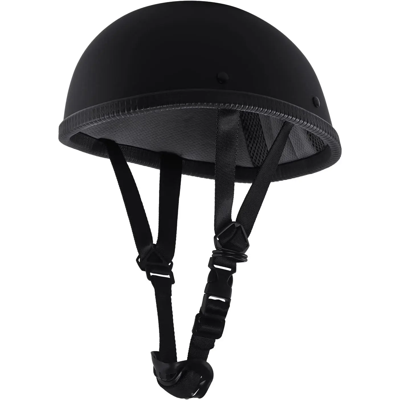 Sange DOT-Certified Classic Half Helmet - Quick-Release Chinstrap Buckle, Good Ventilation, Sliders Adjust, ABS+Sponge, Open-Face Retro Design for Cruiser, BMX Riders