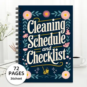 New Best-Selling Adhd Cleaning Plan Spiral Notebook Coil Book Coloring Book Drawing Filling Thickened, Ideal for Organizing & Creative Tasks