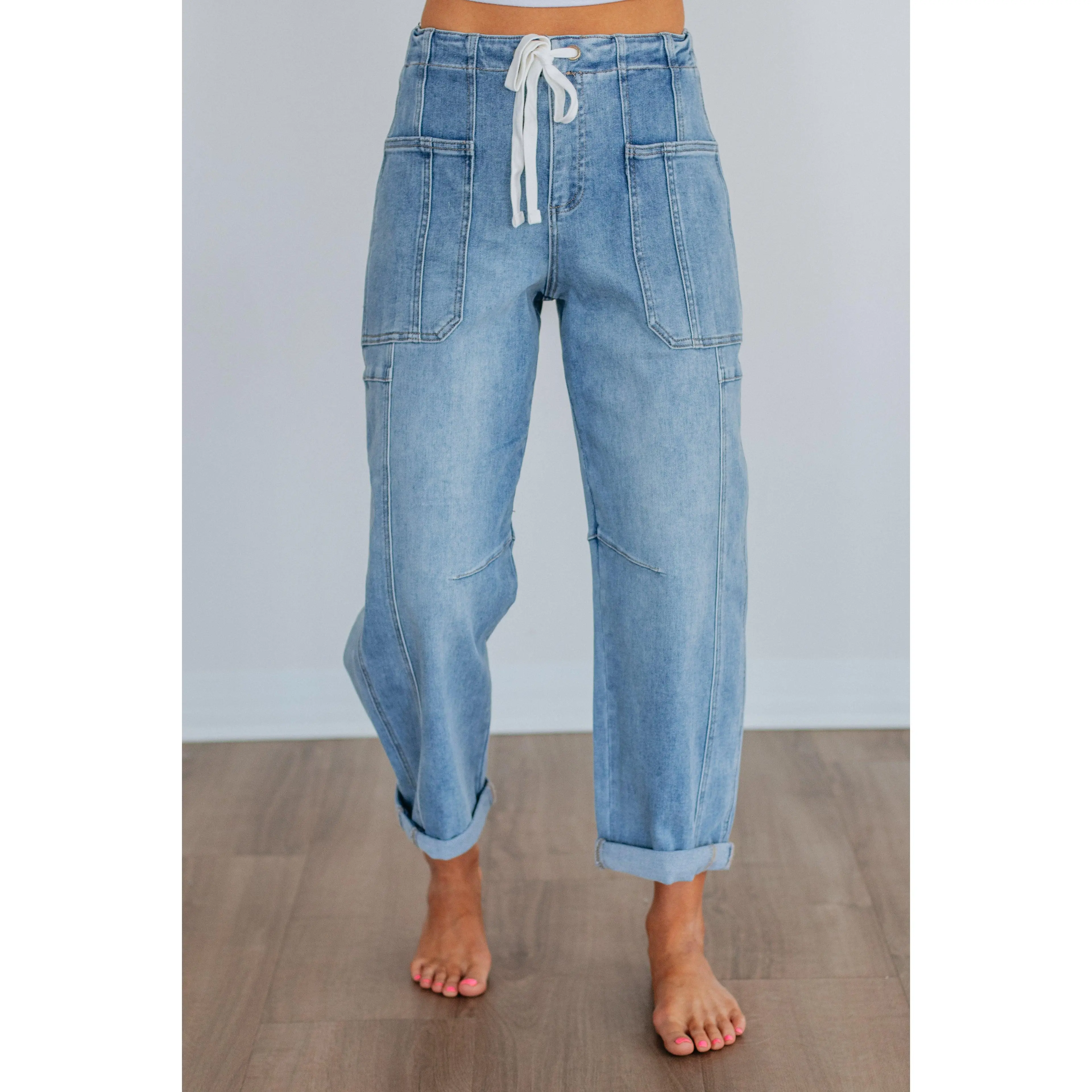 Kodi Risen Cargo Jeans - Light Wash