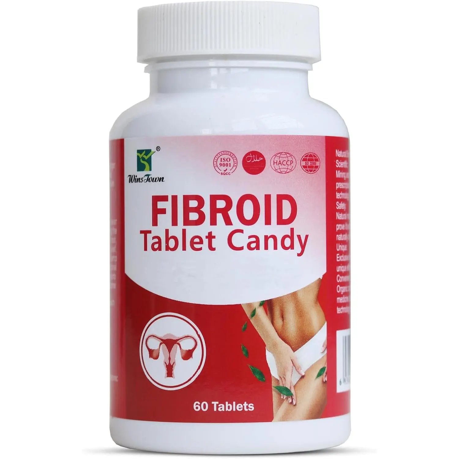 winstown Fibroid Tablet Candy, 1000mg Nutritional Supplements for Women, Naturally Helps in Shrinking Fibroids & Ovarian Cysts, 60 Tablets