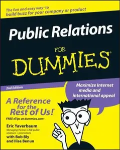 USED-Public Relations for Dummies by Yaverbaum, Eric (Paperback)
