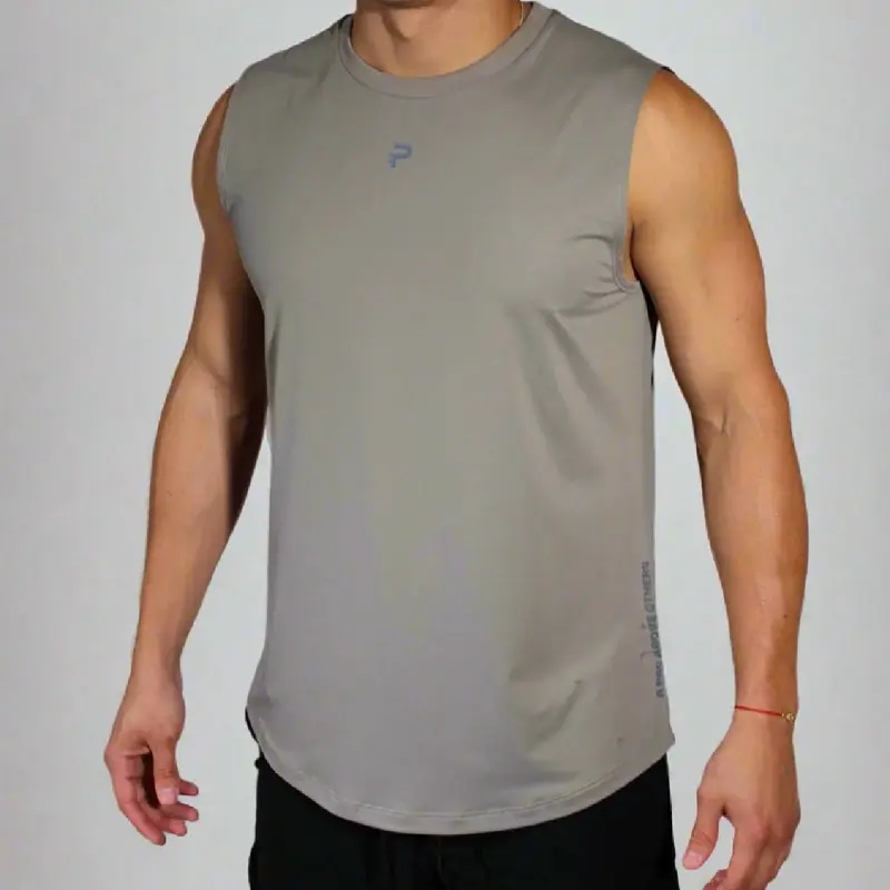 "AeroFlow" Hemmed Tank - Olive Green