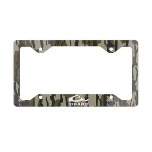 Drake Bottomland Camo Metal License Plate Frame, Aluminum License Plate, Car Tag, Accessories, 12 x 6 Aluminum Material