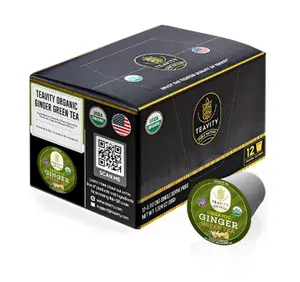 Organic Green Tea with Ginger K-Cups – Energizing Ginger Green Tea Pods