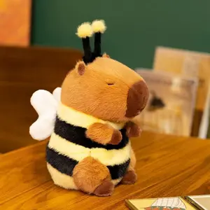 23/33cm simulation new bee Capibala stuffed plush toy cartoon anime cute pillow cushion children's birthday gift fun doll
