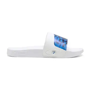 PUMA Mens Bmw M Motorsport Leadcat 2.0 Graphic Slides Casual Sandals Casual - White
