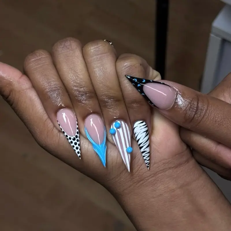Gel-X Press On Nails with Unique Designs for Stylish Manicures Easy Application & Versatile Use