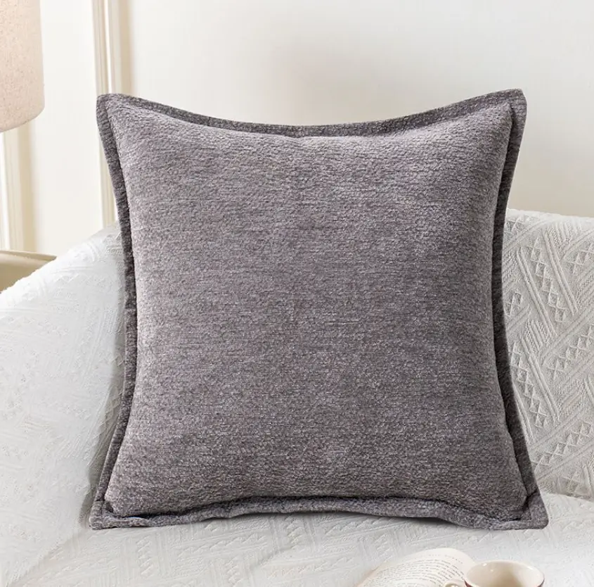 Textured Throw Pillow Covers 18x18 Inch Set of 2, Soft Neutral Decorative Cushion Covers, Modern Square Decorative Pillow Cases for Couch Sofa Bed Living Room Farmhouse Home Decor, Covers Only
