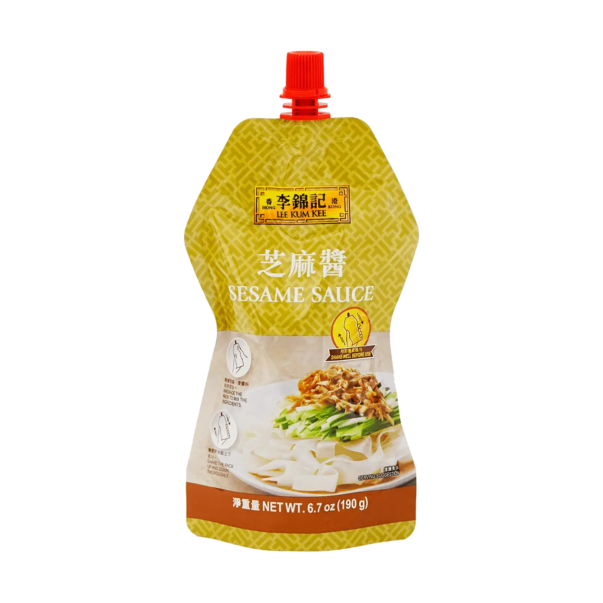 Lee Kum Kee Sesame Paste Squeeze Bottle 190g - Authentic Chinese Tahini for Cooking & Dipping