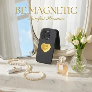 The Love Magnet - Rose Gold Manifestation Sticker for Romance & Self Love | Visual Anchor for Phone