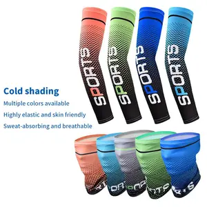 Unisex Ice Silk Anti-UV Cooling Sports Sleeves - Cold Shading, Sweat-Absorbing & Breathable for Sun Protection in Outdoor Activities