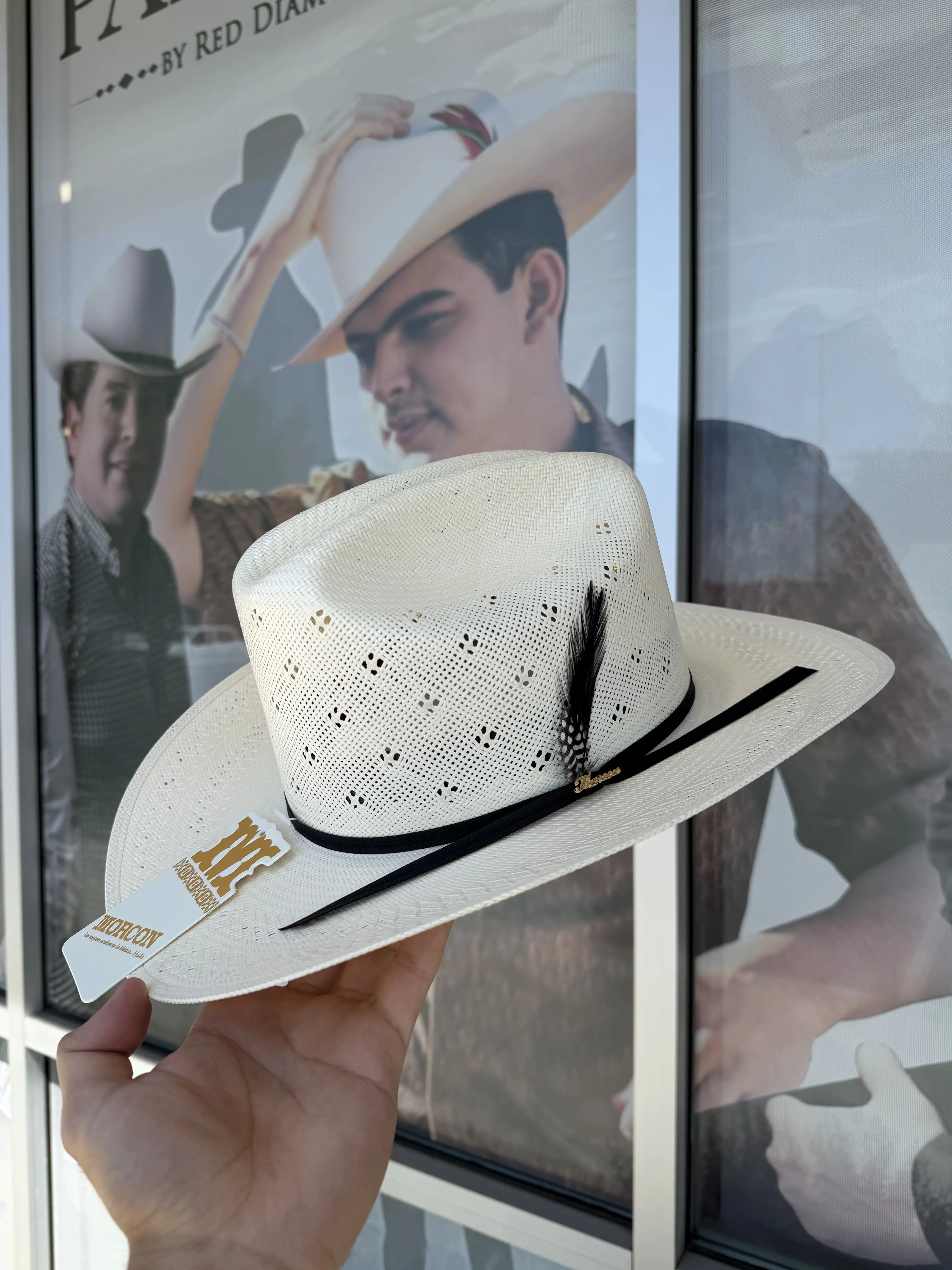 SOMBRERO FINO CLOVER 100X COPA BAJA FALDA 3.5" BRAND: MORCON