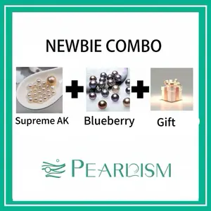 【Adee】Newbie Combo A --  Supreme AK (10 Pearls +1 Edison ) +  Blueberry ( 1 pc 9-11 Pink Purple Pearl)