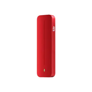 Habanero Byte 1TB Portable SSD – External Solid State Drive, USB-C/USB-A, Red Design