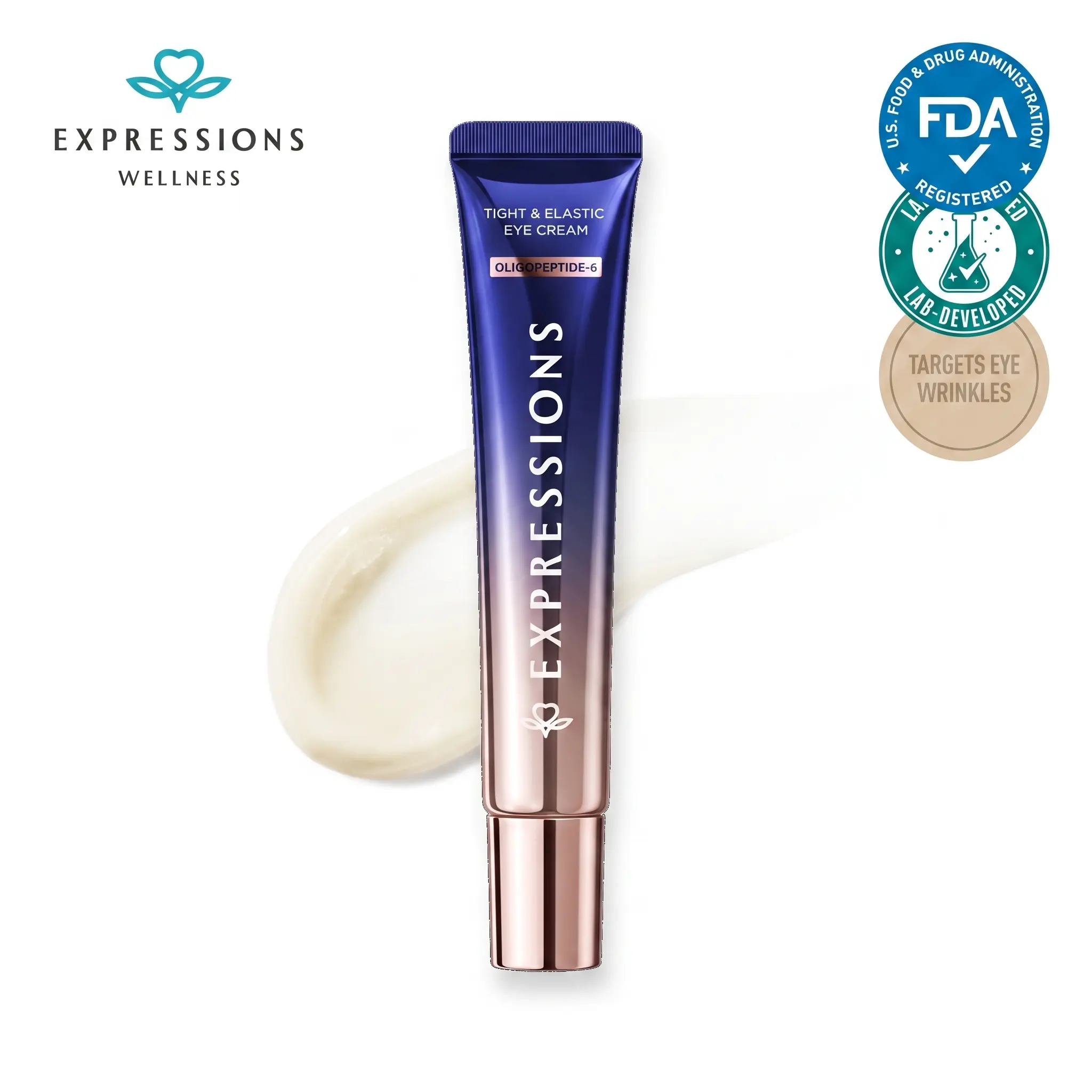 Peptide Firming Eye Cream - Hydrating & Brightening Eye Cream with PDRN and Caffeine - Target Dark Circles, Puffiness and Fine Lines - Gentle Skincare for Eye Area