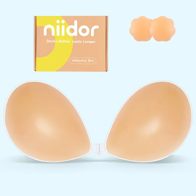 Niidor No-Slip Sticky Bra – Sweat-Proof, Breathable & Stays Put All Day, Even in Summer Heat. Perfect for Backless Dresses. Non Slip Bra Everyday Essential Bra bralette balconette bra strapless bra bras u cup bra