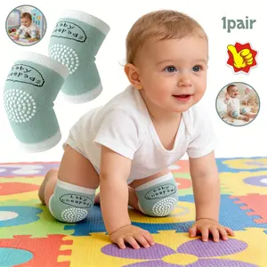 1pair of children's knee pads for crawling, leg protection while learning to walk, and elbow pads for boys and girls Infant