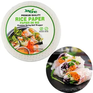 JAYONE Premium Quality Rice Paper 22cm 250g Authentic Vietnamese Spring Roll Wrappers for Salads & Meals Gluten-Free Natural Ingredients Traditional