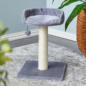 Two by Two Minneapolis - Gray Scratching Post Cat Furniture - 20.5 in. Tall