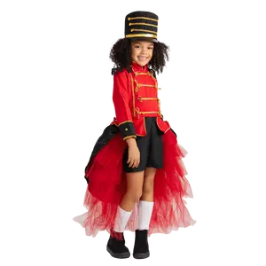 Nutcracker Costume For Kids - 3-Piece Role Play Dress-Up Set with Leotard Jacket, Tutu Skirt & Hat Costume Dress for Girls - Perfect For Halloween, Pretend Play Fun & Costume Party