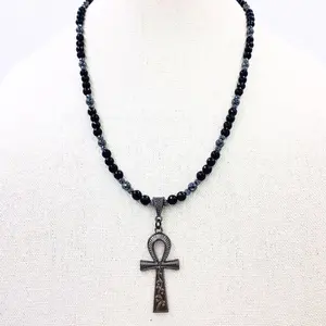 Midnite Onyx Minimalist Ankhlace™ (Black Hematite)