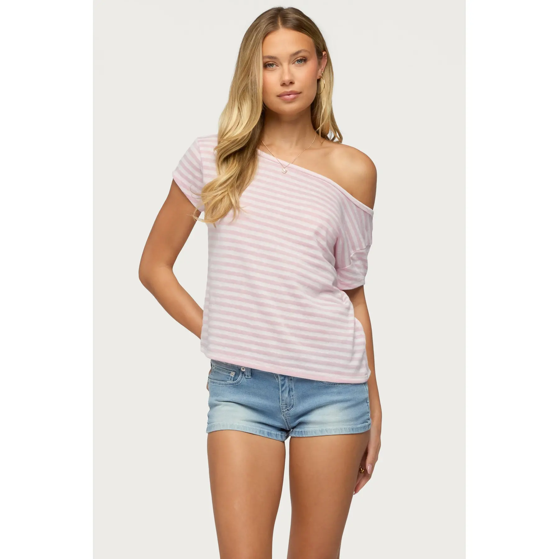 Chanelle Off Shoulder Striped Top