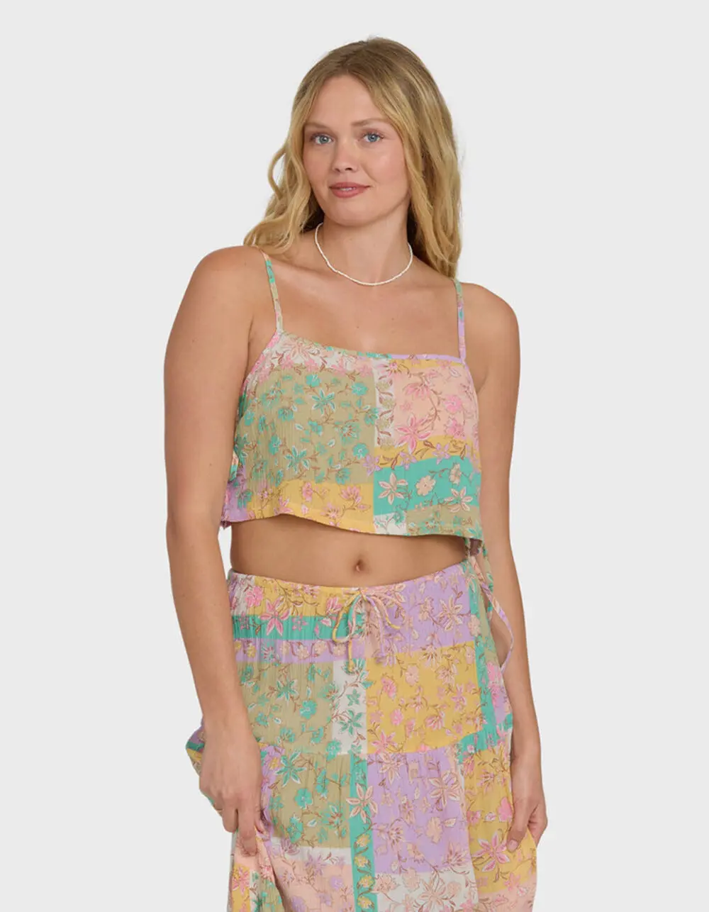BILLABONG Just A Girl Womens Crop Tank Top