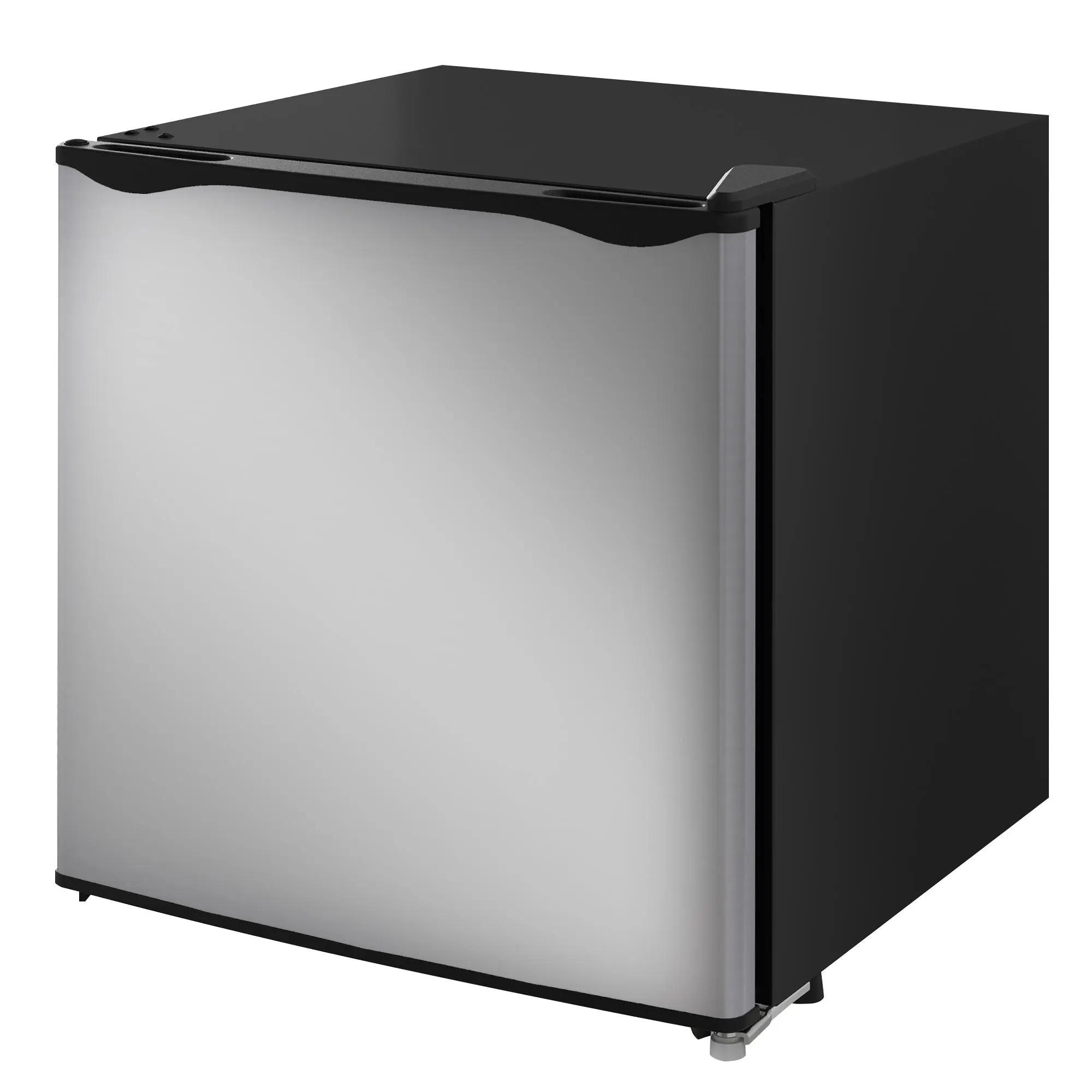 1.1 Cu.Ft Countertop Mini Freezer, Compact Upright Freezer with Removable Shelves, Silver Camp Kitchen Cooler for Camping & Hiking