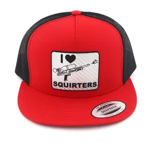 I Love Squirters Flat Bill Hat