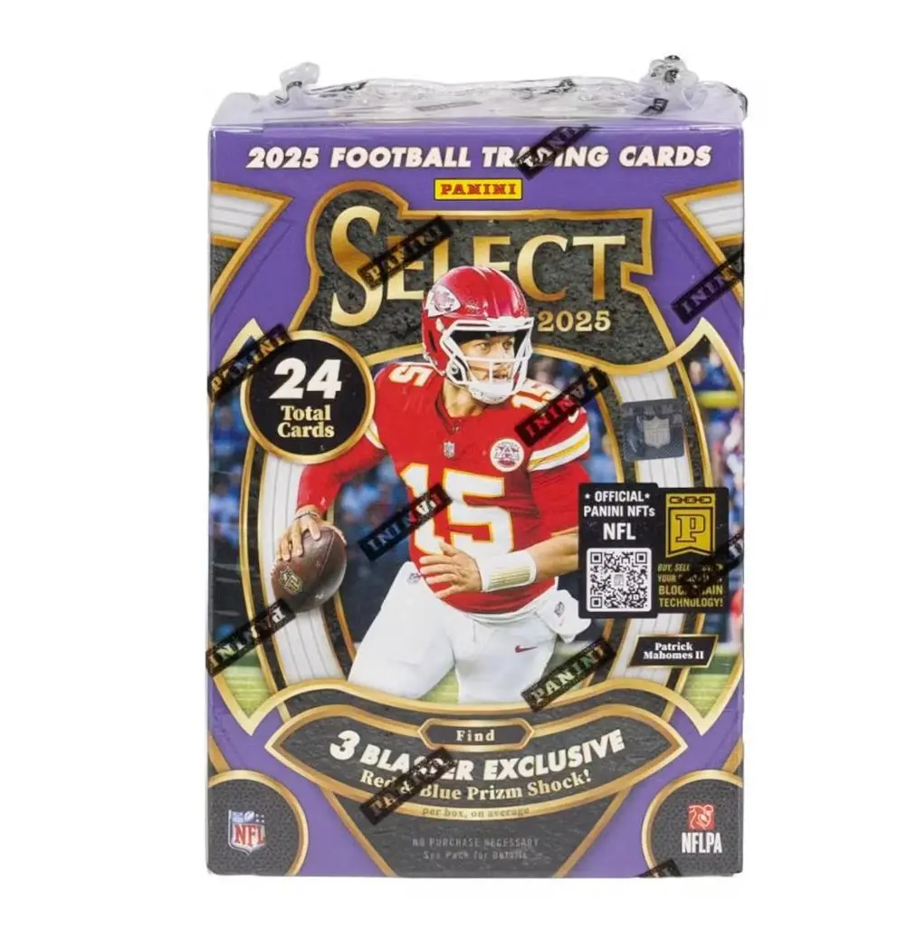 2025 Panini Select Football Blaster Hobby Box (Red & Blue Prizms!) - 4 Cards per Pack / 6 Packs per Box - Shipped Sealed or Ripped Live!