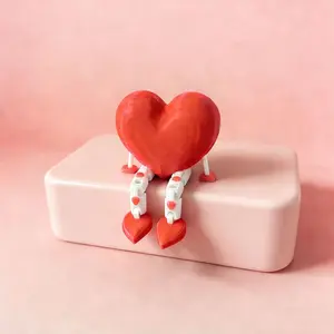 3D Printed Heart-Shaped Desktop Decorative Ornament, Romantic Style Small Accent, Perfect for Mother’s Day, Birthday, Anniversary, and Confession Gift, Creates a Cozy Romantic Atmosphere