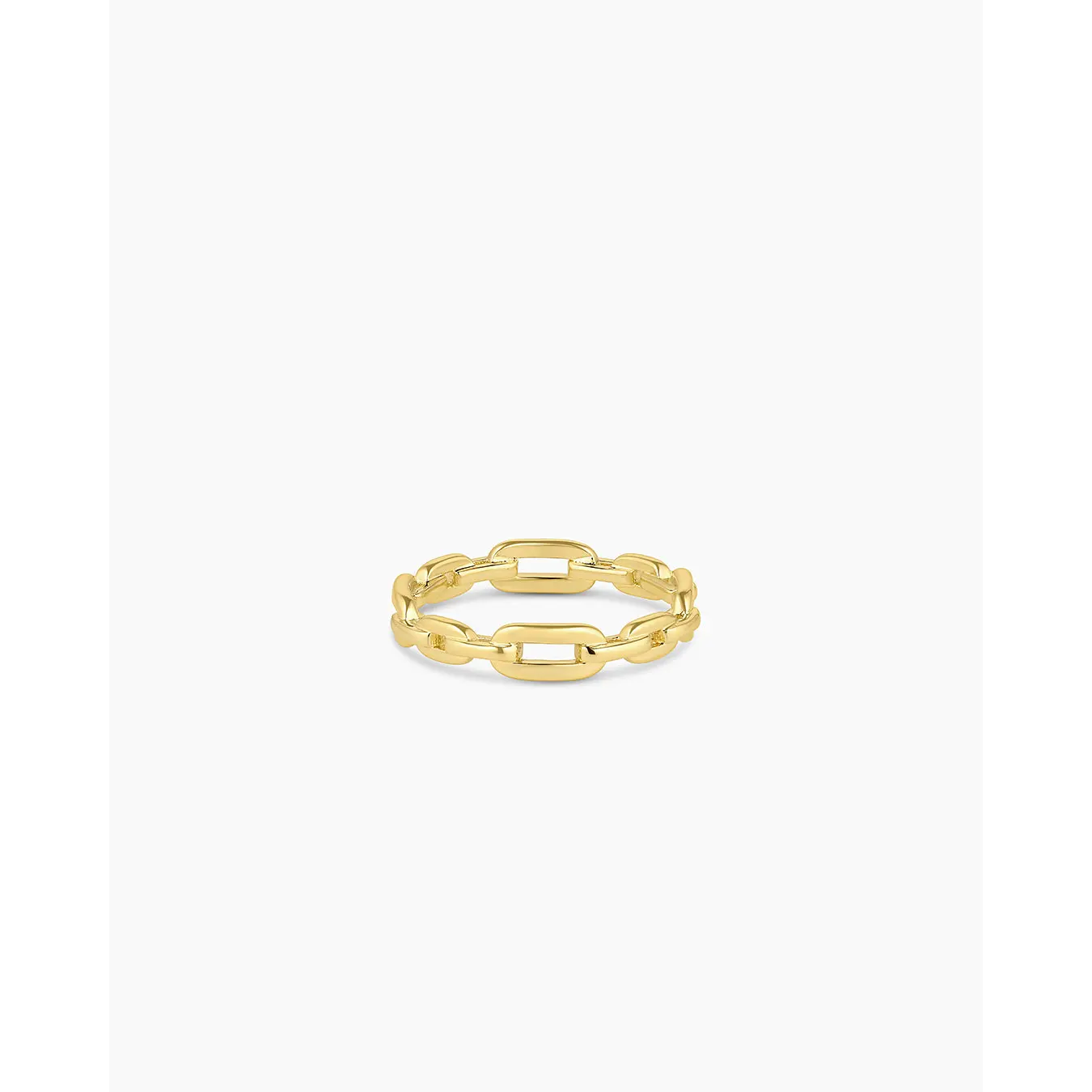 gorjana – Parker Link Ring – Silver or 18K Gold-Plated Chain Link Ring – Bold, Modern & Stackable Jewelry for Everyday Style